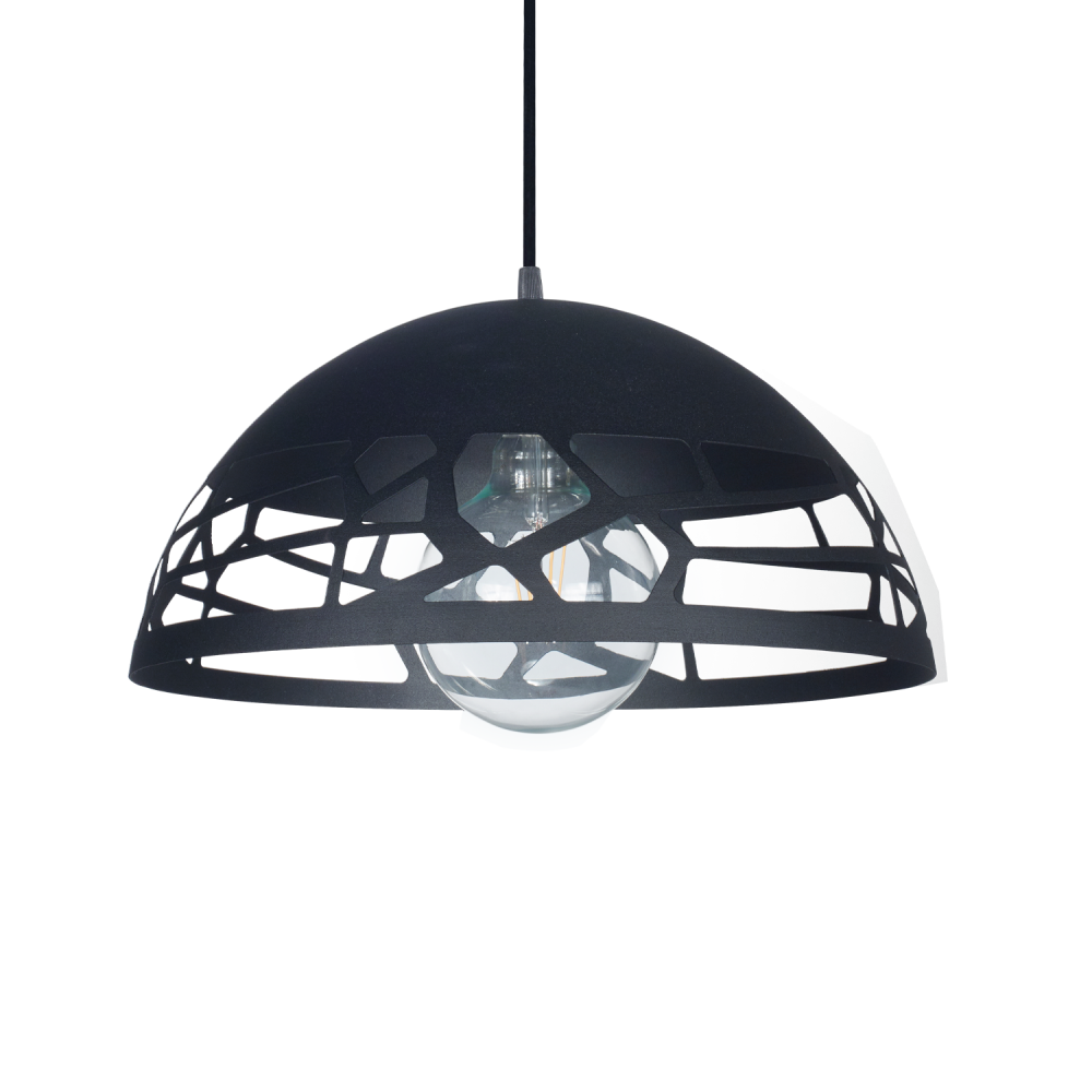 COLGANTE OVIEDO CHAPA CALADA C-1001 NEGRO 40cm