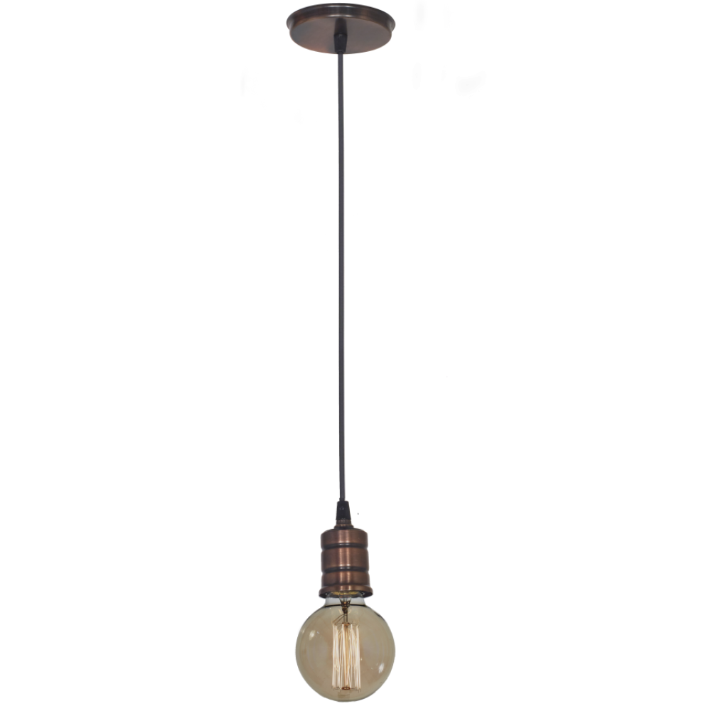 COLGANTE VINTAGE COBREADO 1 LUZ C-144