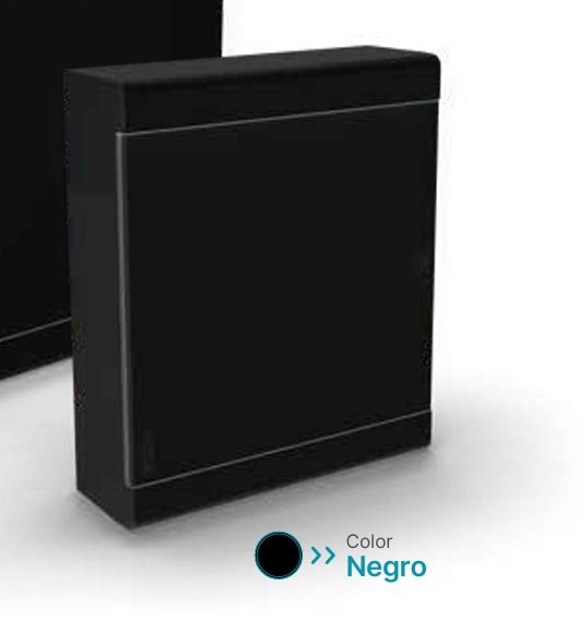 CAJA 8 POLOS NEGRA EXTERIOR FORLI