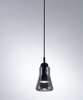 COLGANTE CRISTAL GRIS FUME GU10