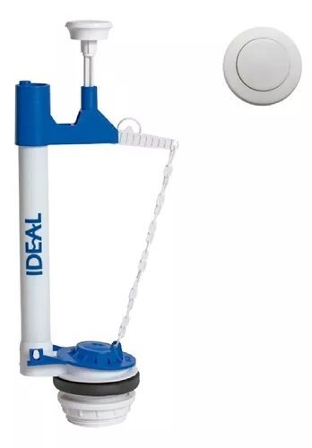 MECANISMO DE DESCARGA UNIVERSAL C/BOTON BLANCO IDEAL