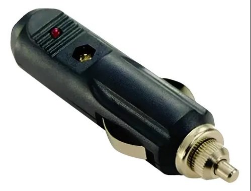 FICHA ENCENDEDOR MACHO 12V C/FUSIBLE