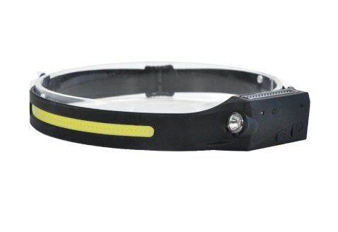 VINCHA LED COB + LINTERNA MANOS LIBRE JA 2303