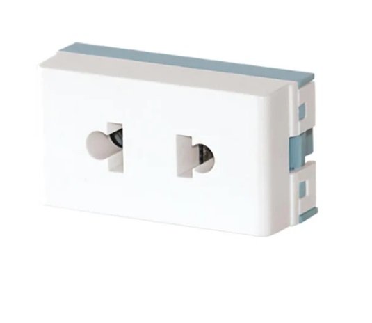 TOMACORRIENTE BIPOLAR 125/250Vca - 10/15A BLANCO JL