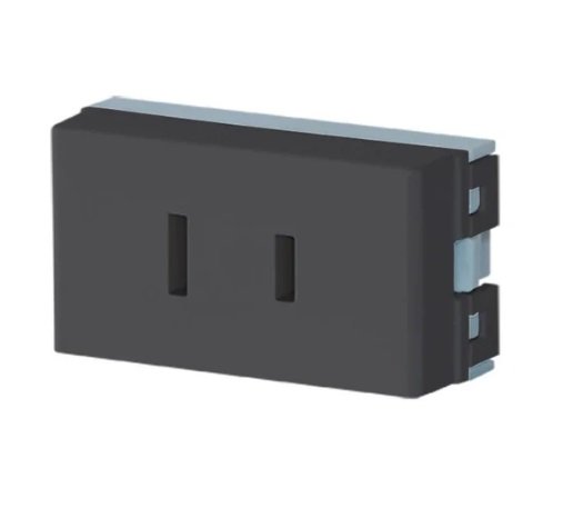 TOMACORRIENTE BIPOLAR 125Vca - 15A GRIS JL