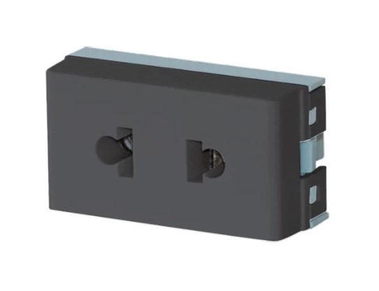 TOMACORRIENTE BIPOLAR 125/250Vca - 10/15A GRIS JL