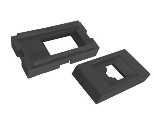 TAPA SOPORTE MODULO RJ 45 GRIS