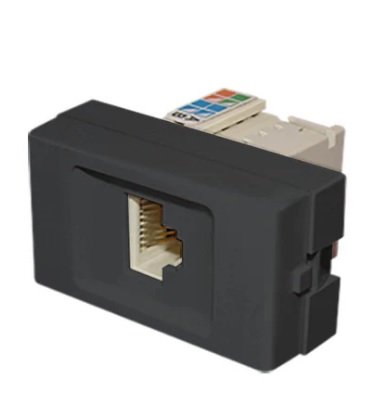 MODULO ARMADO RJ45 GRIS  JELUZ