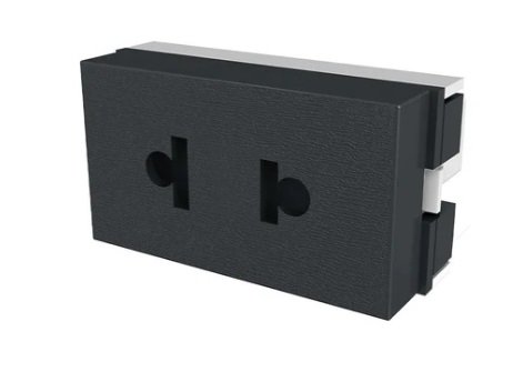 TOMACORRIENTE BIPOLAR 250/125Vca-10/15A NEGRO PLATINUM