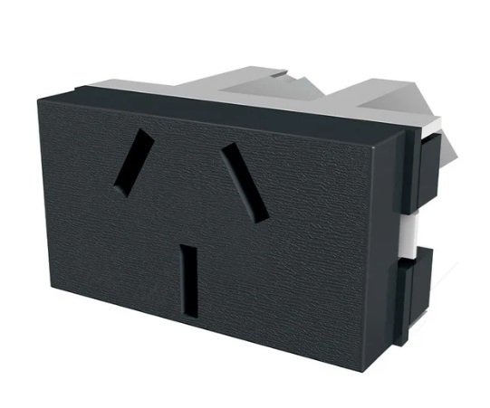 MODULO TOMA PLATINUN NEGRO