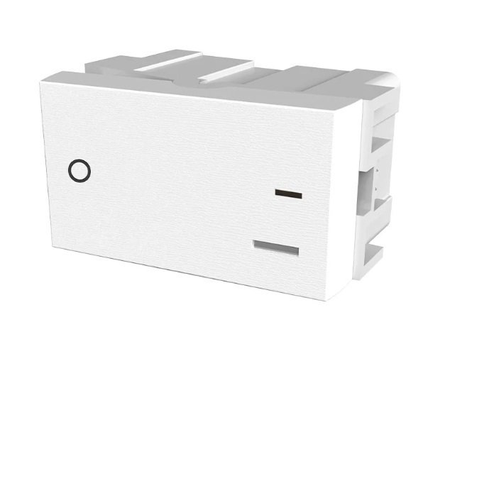 MODULO INTERRUPTOR BIPOLAR PLATINUN BLANCO