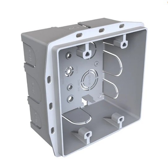 CAJA DE EMBUTIR CUADRADA 10X10 JELUZ PVC