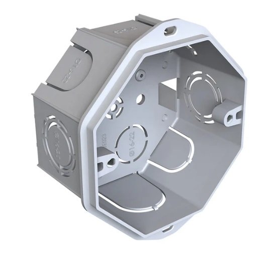 CAJA DE EMBUTIR OCTOGONAL CHICA JELUZ PVC