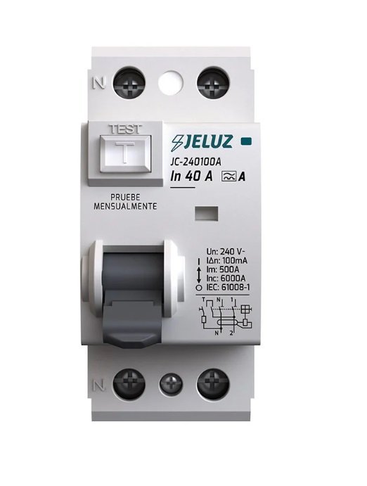 DISYUNTOR DIFERENCIAL 2X40 JELUZ 300mA