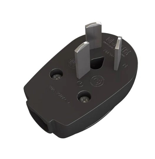 FICHA ELEC/BIPOLAR 3ESPIGAS 250V 20A - MANIJA