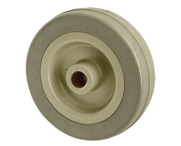 RUEDA SOLA SIN BASE GRIS 125MM