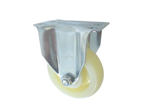 RUEDA MARFIL PP 75MM BASE FIJA