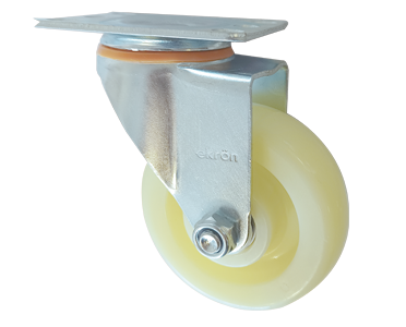 RUEDA MARFIL PP - 50mm BASE GIRATORIA