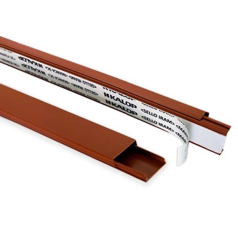 CABLECANAL 20X10 MARRON AUTOAHESIVO KALOP