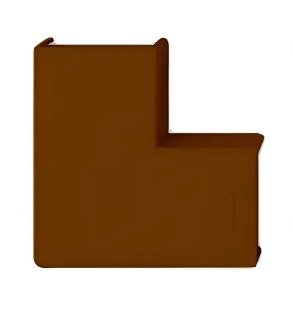 ACCESORIO CABLE CANAL KALOP 10X20 CURVA PLANA MARRON