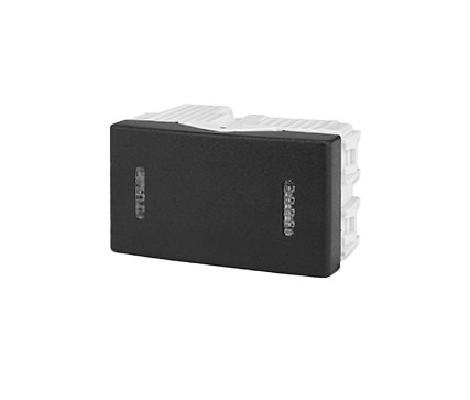 INTERRUPTOR PUNTO COMBINADO NEGRO KALOP