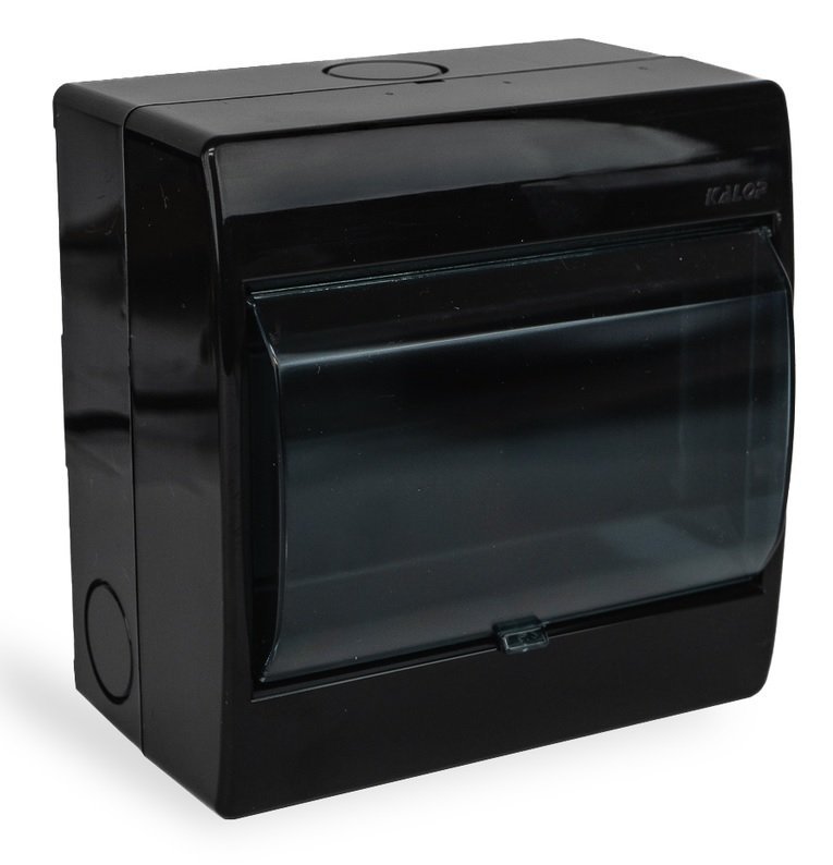 CAJA PARA TERMICAS NEGRA 6 POLOS KALOP