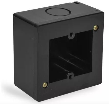 CAJA IP40 C/TAPA 1 MODULO SIGMA NEGRA KALOP