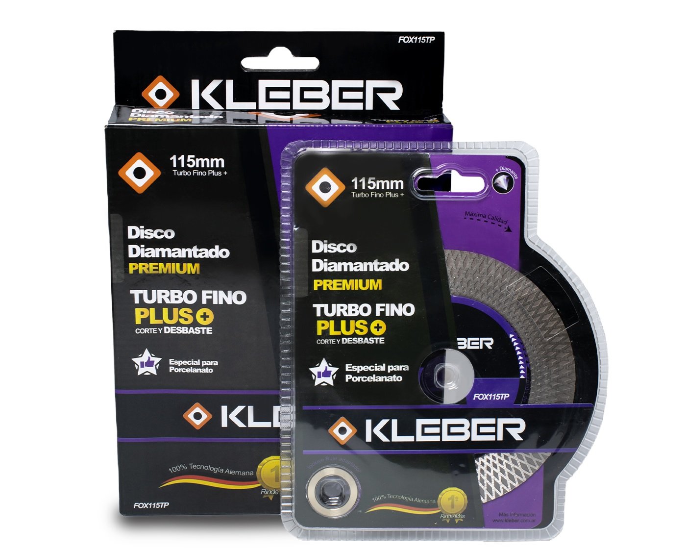 DISCO KLEBER TURBO FINO PLUS 115 MM CORTE Y DESBASTE