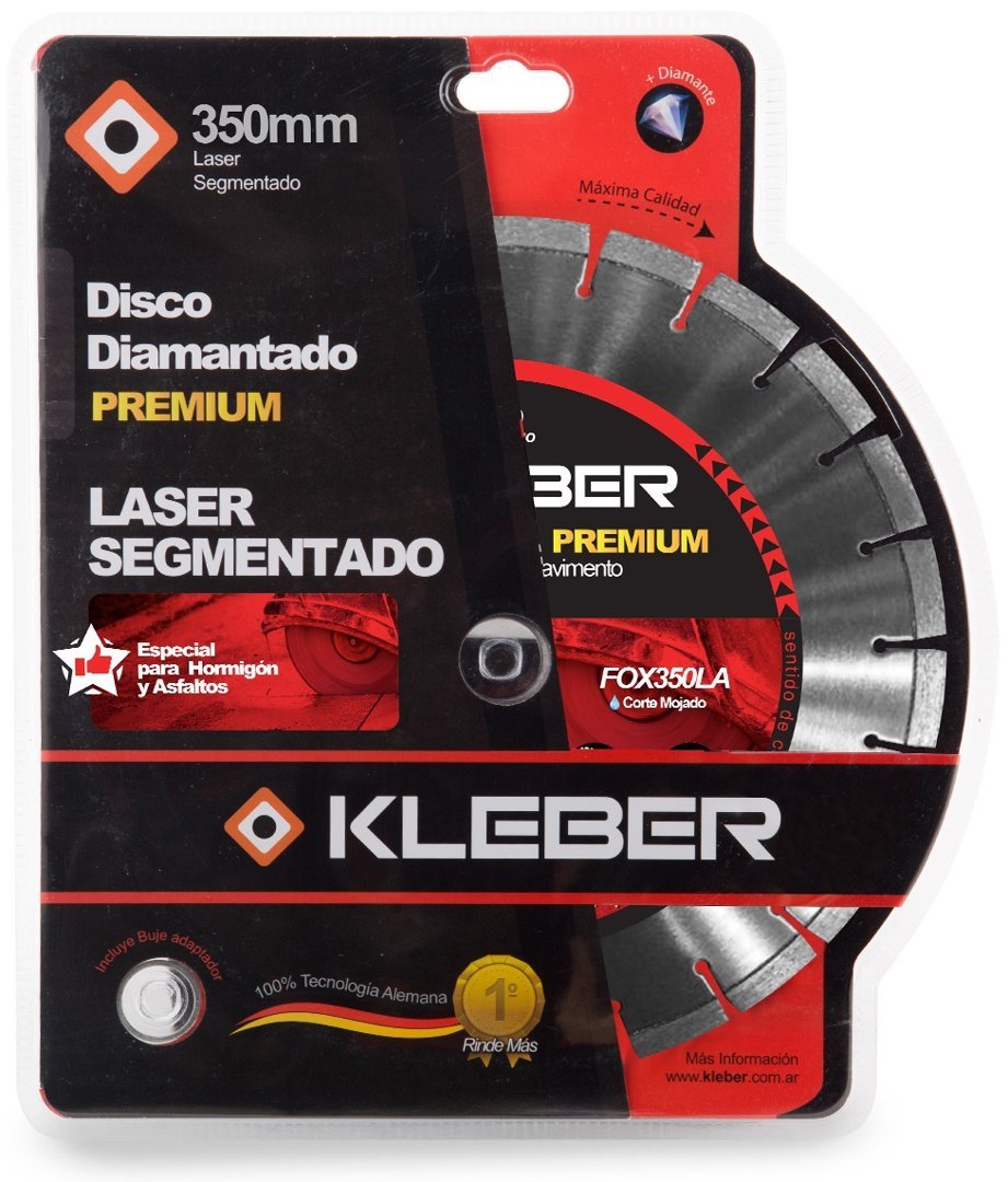 DISCO SEGMENTADO LASER 350MM PAVIMENTO KLEBER