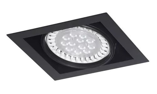 EMBUTIDO AR111 CARDANICO MILA1 LEUK NEGRO