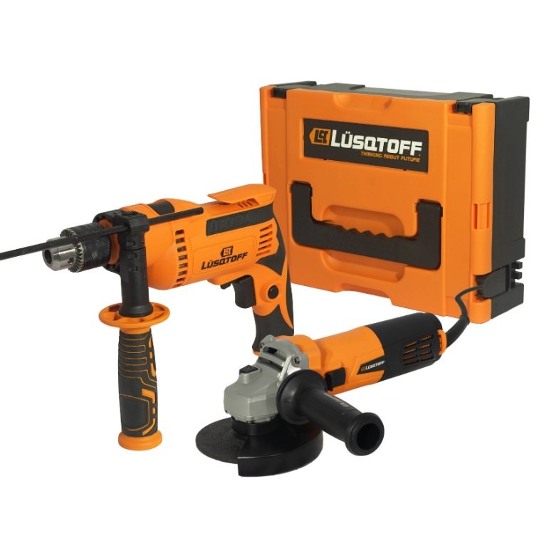 KIT DE AMOLADORA 720W + TALADRO 650W LUSQTOFF