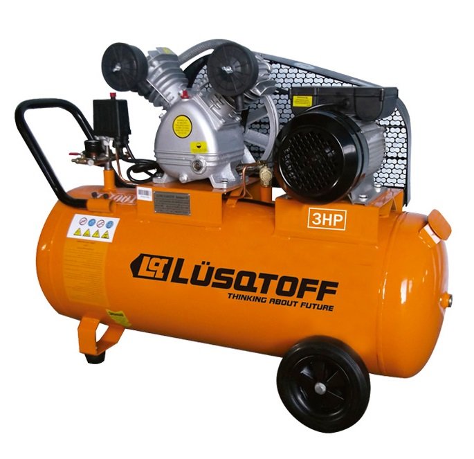 COMPRESOR LUSQTOFF 100 LTS LC-30100 BICILINDRICO DIRECTO