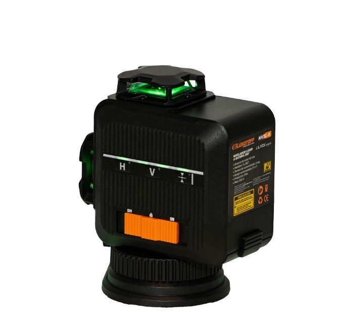 NIVEL LASER A BATERIA 360º LUSQTOFF NV3L-9