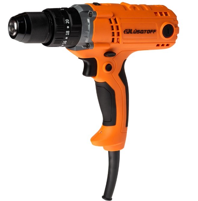 TALADRO ATORNILLADOR LUSQTOFF C/TORQUE TAL450-9 450W