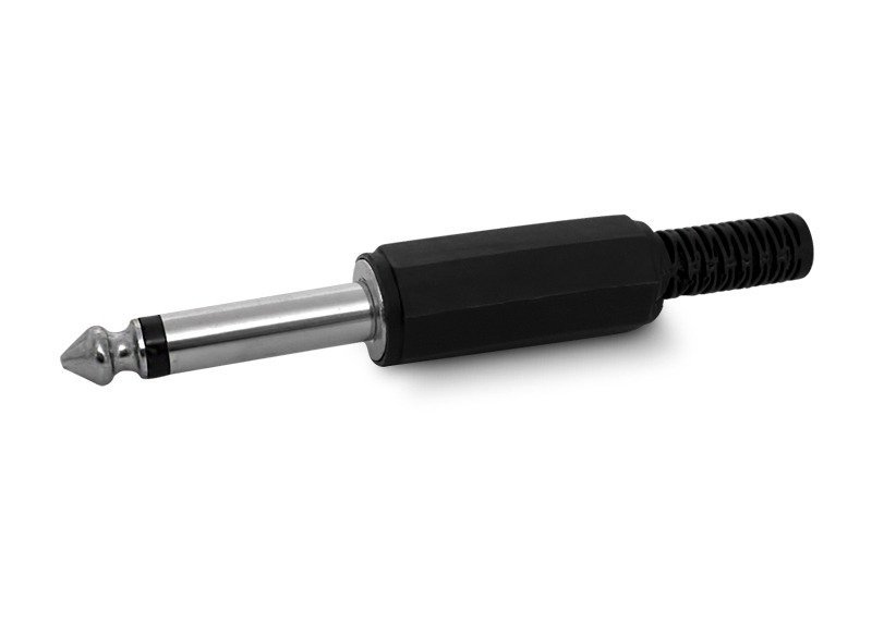 FICHA PLUG MONO 6.5 PLASTICA