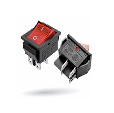 LLAVE INTERRUPTORA DPST DOBLE 4P ONOFF 15A 250V C/LUZ