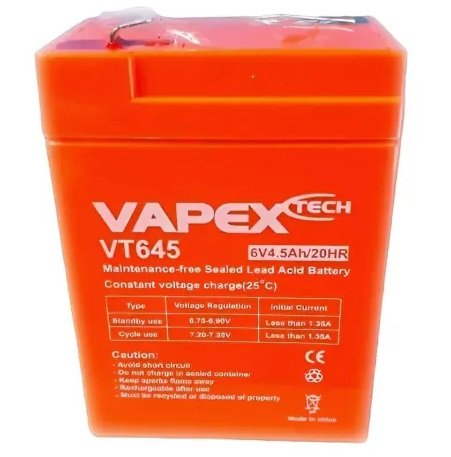 BATERIA GEL 6V 4.5Ah VAPEX