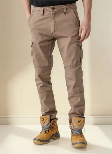 PANTALON CARGO ELASTIZADO BEIGE TALLE 42 PAMPERO