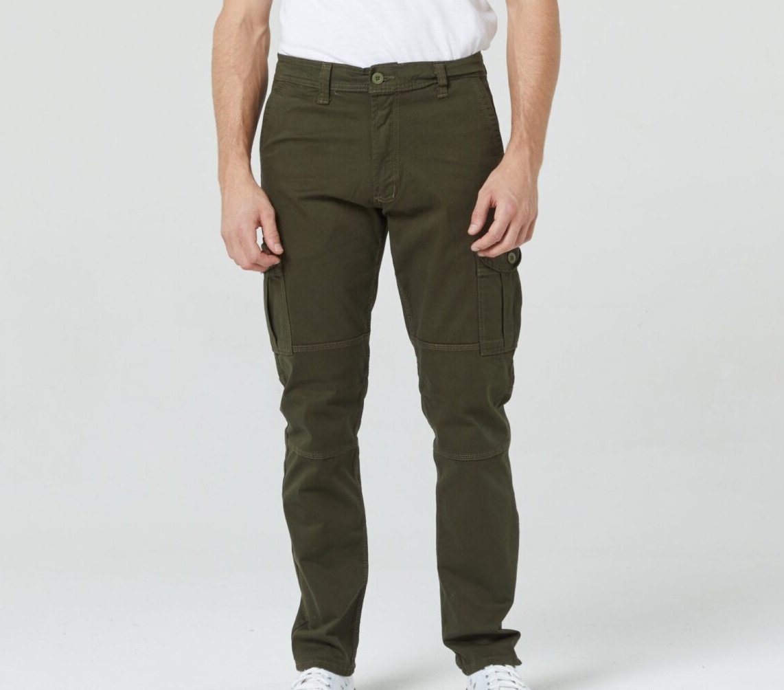 PANTALON CARGO ELASTIZADO VERDE TALLE 44 PAMPERO