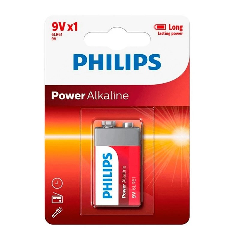 BATERIA 9V PHILIPS ALCALINA