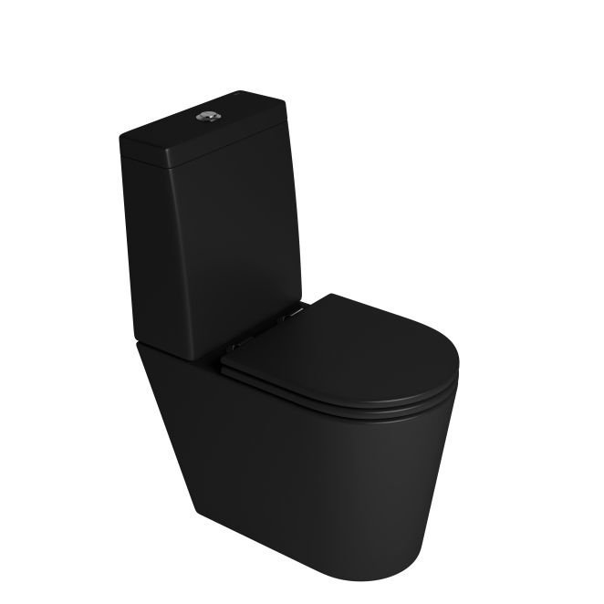 INODORO LARGO C/ASIENTO+ DEPOSITO NEGRO ABRUZZO PIAZZA