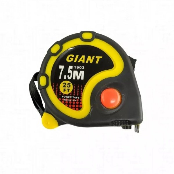 CINTA METRICA 7.5 MTS  GIANT NEGRA