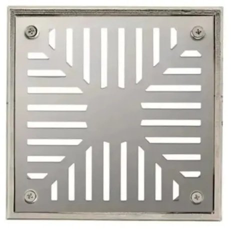 REJILLA CON MARCO ACERO INOX 15X15 PIETRA REJA15