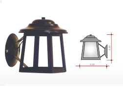 FAROL CHAPA E27  ECO 1 SC