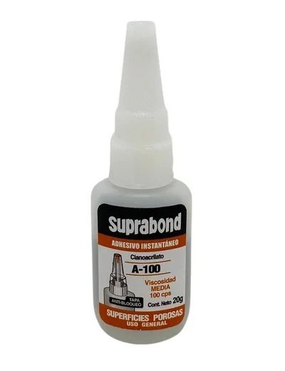 CIANOACRILATO 20g A-100 SUP. POROSAS SUPRABOND