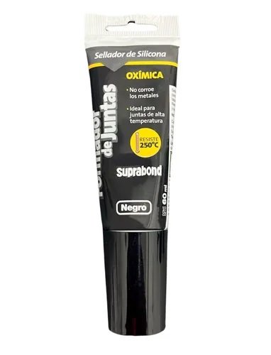 SILICONA OXIQUIMICA FORMADORA DE JUNTAS SUPRABOND NEGRA 60ML