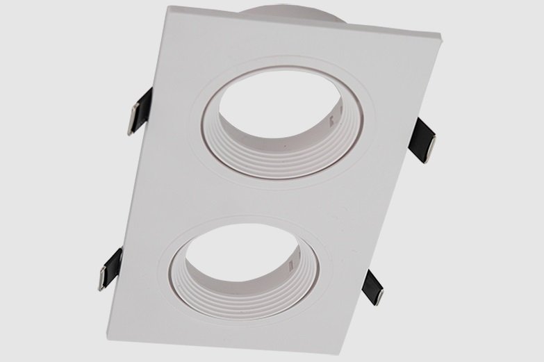 SPOT DE EMBUTIR P/DICROICA POLI-BLANCO 2LAMP - TBCIN