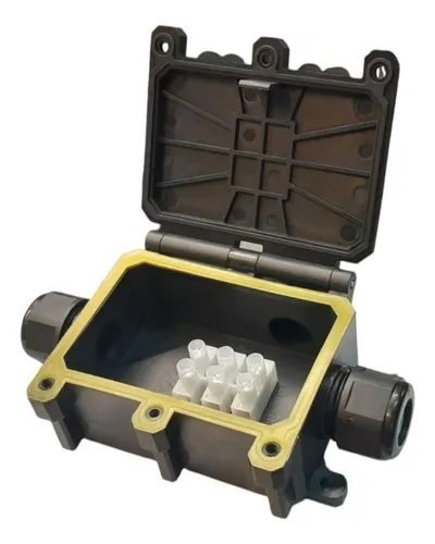 CAJA ESTANCA IP68 2 ENTRADAS Y BORNERA 2.5MM 3 VIAS