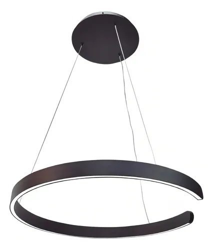 COLGANTE RING 600mm 36W NEGRO