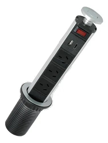 ESTACION DE CARGA TELESCOPICA 3 TOMAS + USB C Y A TBCIN